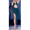 Chilirose Robe longue Kinga - Emeraude